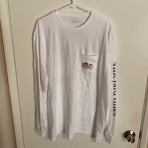 Vineyard vines long sleeve white T-shirt Irish drinking saint Patricks day